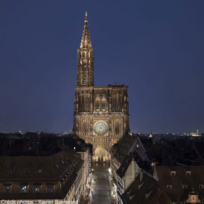 Atout lumière mise en lumière cathédrale de Strasbourg
